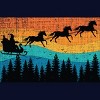 Junior's Design By Humans Retro Christmas Horse Riding Santa Vintage 70s 80s Xmas By pahari T-Shirt - 2 of 3
