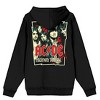 ACDC Highway to Hell Logo Adult Black Zip-Up Hoodie - 3 of 4