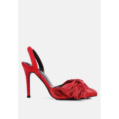 Kiki Bow Embellished Slingback Sandals