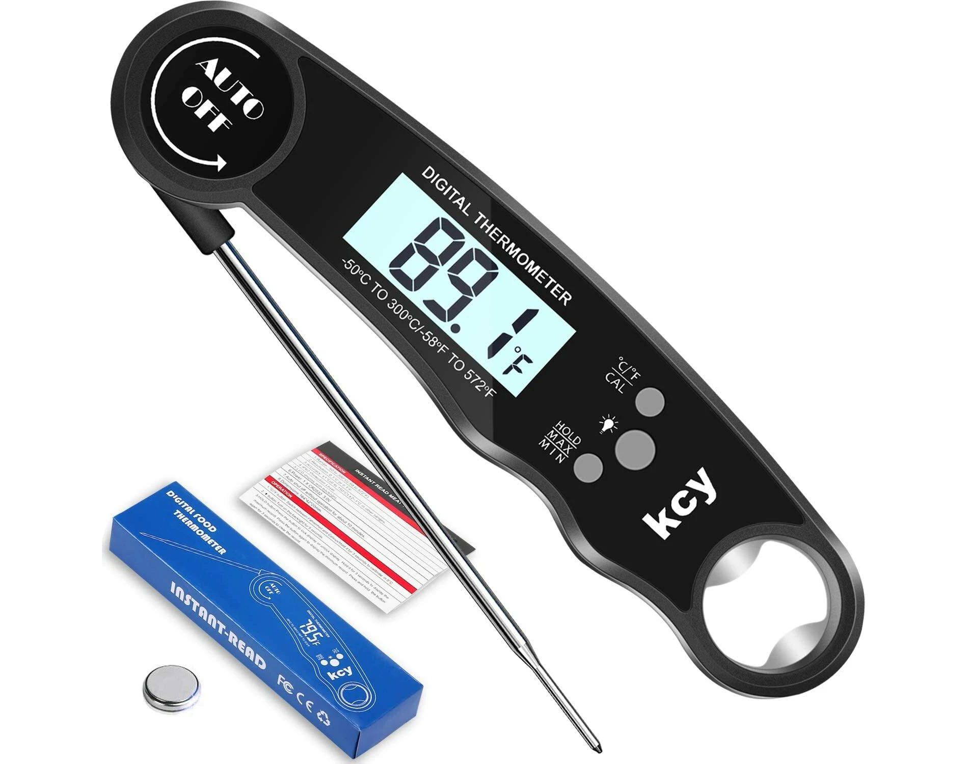 Maison Digital Instant-Read Meat Thermometer for Cooking & Grilling - Air Fryer Probe Kitchen Gadgets Essentials BBQ Accessories