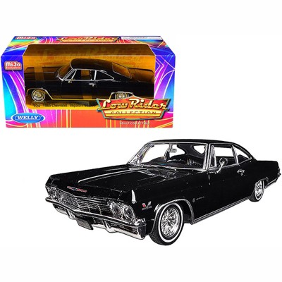 1965 Chevrolet Impala SS 396 Black "Low Rider Collection" 1/24 Diecast Model Car by Welly