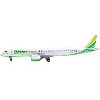 Embraer E195-E2 Commercial Aircraft "Binter Canarias" (EC-OEA) White with Green Tail Stripes 1/400 Diecast Model by GeminiJets - 2 of 4