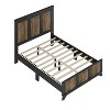 NicBex Farmhouse Wooden Full/Queen Platform Bed Frame with High Headboard and Footboard,Solid Wood Slats Support,No Box Spring Needed,Easy Assembly - 4 of 4