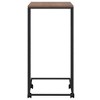 vidaXL Side Table with Wheels Black 15.7 in.x11.8 in.x25 in. Engineered Wood - 4 of 4