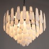 21.6-31.5" Luxury Round Alabaster Black Chandeliers - 3 of 4