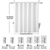 LunaLulinlk White Boho Shower Curtains, Heavy-Duty Mold/Mildew-Resistant - 4 of 4