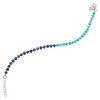 Silpada 'Constant Changes' Sterling Silver with Rhodium-Plating Lapis and Turquoise Bead Bracelet, 7.5" + 1"  (4-4.5mm) - 2 of 4