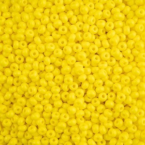 John Bead Czech Glass Seed Beads 6/0 Terra Intensive Yellow Matte, 500g - 1 of 1