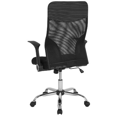 Milford High Back Black and White Mesh Executive Office Chair
