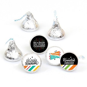 Big Dot of Happiness Still Got Class - High School Reunion Party Round Candy Sticker Favors - Labels Fits Chocolate Candy (1 sheet of 108) - 1 of 4