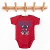 The Juniper Shop America Flag Cherries Coquette Baby Short Sleeve Bodysuit - 2 of 4
