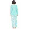 Casual Nights Women's Jersey Knit Long-Sleeve Top and Mircro Fleece Bottom Pajama Set - 3 of 4