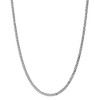 Black Bow Jewelry 3.9mm 14k White Gold Beveled Solid Curb Chain Necklace - 3 of 4