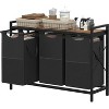 Heybly Laundry Basket,2 x 18.5 Gal Laundry Separator Hamper with Heavy Duty Rolling Wheels - 3 of 3