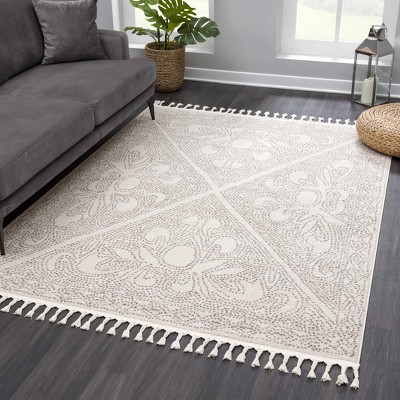 Hauteloom Birdwood Cream & Brown Area Rug