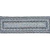 Earth Rugs Denim Blue Rectangle Braided Stair Tread – Handcrafted Jute, 27" x 8.25" - 3 of 3