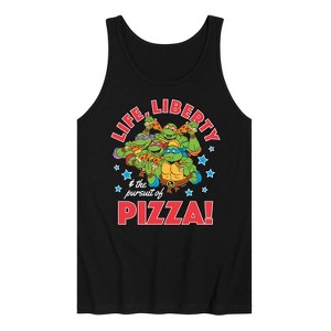 Men's - Teenage Mutant Ninja Turtles - Life Liberty Pursuit Of Pizza Graphic Tank Top - 1 of 3