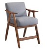 CAVINAS 32/28 inch Wide 100% Polyester Accent Chair with Cushion Back,Modern Upholstered Armchair for Living Room - 3 of 4