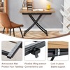 Sapphtopaz Modern Multifunctional Lift Coffee Table with Metal Adjustable Height Legs Dining Table with Extendable Top for Living Room - 2 of 4