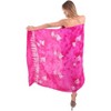 LA LEELA Women's Summer Beach Bikini Wraps Sarong Cover up Wrap Skirt Swimsuit Swimwear Cover Ups Bathing Suit for Women One Size Pink, Fish - 3 of 4