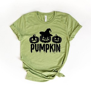 Simply Sage Market Women's Pumpkin Trio Short Sleeve Graphic Tee - 1 of 4