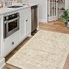 Washable Area Rug, Non-Slip Retro Floral Vintage Carpet, Non-Shedding Thin Low Pile Floor Rug for Kitchen, Dining Room, Bedroom - 3 of 4