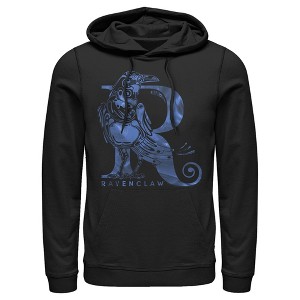 Men's Harry Potter Ravenclaw R Logo Pull Over Hoodie - 1 of 4