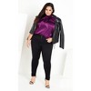 Women's Plus Size Sexy Shine Top - magenta | CITY CHIC - 2 of 4