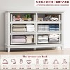 6 Dresser for Bedroom, 47" Wide Drawer Dresser with Storage Freestanding, Wooden Closet Storage Chest for Living Room, Bedroom, - 2 of 4