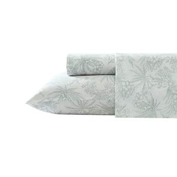 Tommy Bahama Pen And Ink Palm Green King Sheet Set