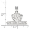 Black Bow Jewelry Sterling Silver Eastern Illinois Panthers NCAA Small Pendant - 2 of 3