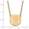 Black Bow Jewelry 14k Yellow Gold Plated Sterling Silver Delta Zeta Greek Life Necklace 18 Inch - 2 of 4