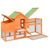 vidaXL Chicken Coop Brown 73.4"x23"x44.5" Solid Wood Pine - 4 of 4