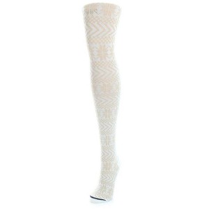 Memoi Snowflake Cotton Blend Sweater Tights - 1 of 3