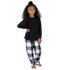 Leveret Kids Poly Top and Flannel Feel Pants Pajamas - 2 of 4