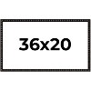 PosterPalooza | 36x20 Bamboo Picture Frame, UV Acrylic, 4 Finishes - Brown, Black, Gold, and Natural - 2 of 4