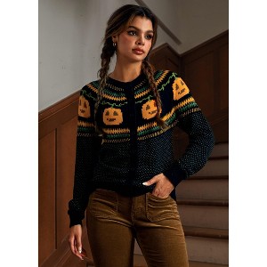 Give 'Em Pumpkin To Talk About Fair Isle Cardigan - 1 of 4