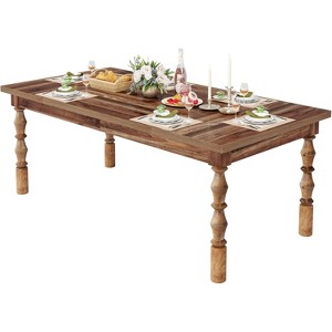 Tribesigns Wood Rectangular Dining Table for 4-6 People - 1 of 4