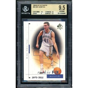 Dirk Nowitzki Rookie Card 1998-99 SP Authentic #99 BGS 9.5 (9.5 9.5 9 9.5) - 1 of 2