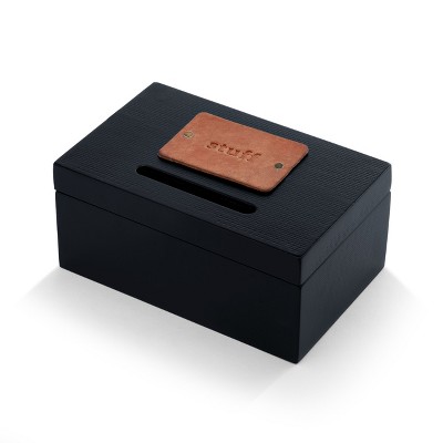 DEMDACO Stuff Keepsake Box Black