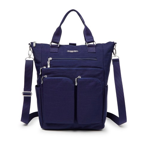 Baggallini All Set 3 In 1 Tote Backpack Crossbody Convertible Bag - Navy :  Target