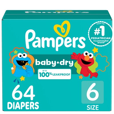 Pampers Baby Dry Diapers - (Select Size and Count)