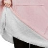 PAVILIA Wearable Blanket Sweatshirt Kids Boy Girl, Warm Cozy Giant Hoodie, Fleece Faux Shearling Oversized Sweater, Big Pocket - 3 of 4