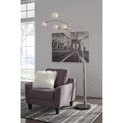 Contemporary Winter Arc Floor Lamp with Crystal-like Acrylic Balls