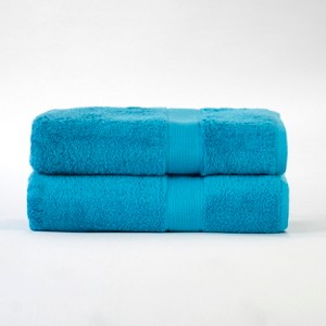Organic Cotton Medium Weight Solid Towel Set by Blue Nile Mills - 1 of 4