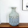 12" Blue And Gold Bud Metal Table Vase - 2 of 4