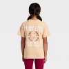 Girls' Short Sleeve Oversized 'Teddy Bear' Graphic T-Shirt- Cat & Jack™ Beige - 3 of 4