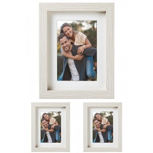 REGALWOVEN Rustic Table Top Farmhouse Texture Distressed Photo Frames Picture Frame - 1 of 4