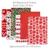 Wrapables Tissue Paper 20 x 28 Inch for Gift Wrapping, Arts & Crafts, Paper Flowers, Garlands, Tassels (60 Sheets), Festive Red & Green - 2 of 4