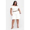 Women's Plus Size Jessa Top - ivory | CITY CHIC - 4 of 4